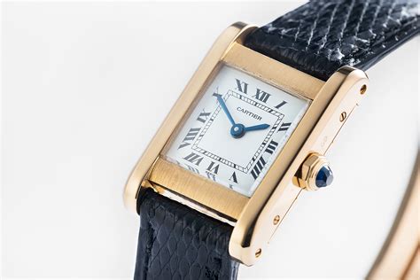 cartier tabk watch|cartier yellow gold tank watch.